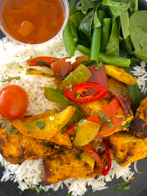 Chicken Tikka with Basmati Rice & Mango Chutney