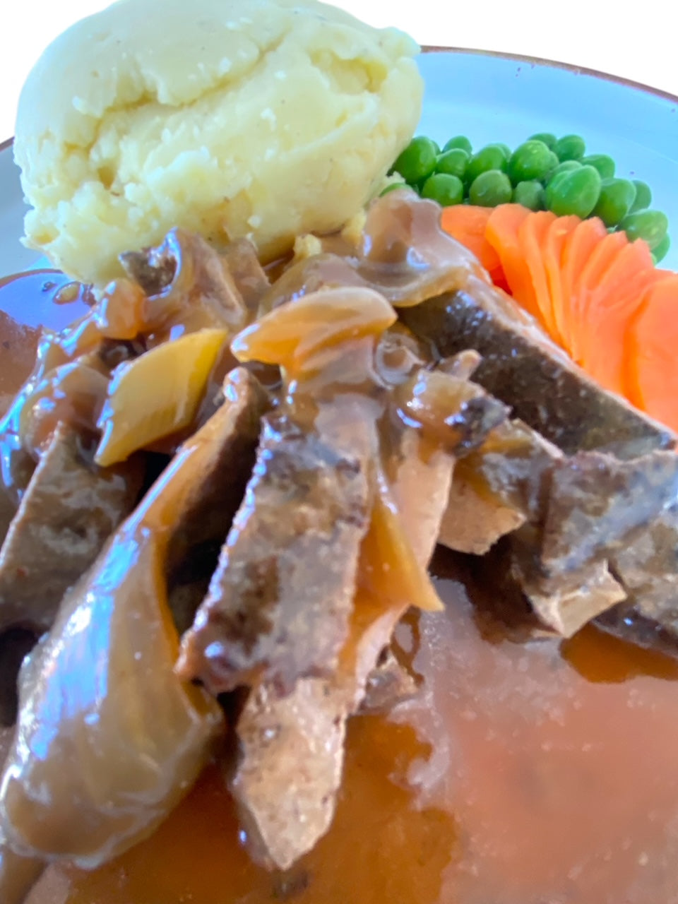 Classic Liver & Onions with Creamy Mash