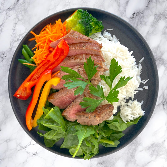 Steak with Basmati Rice & Vegetables