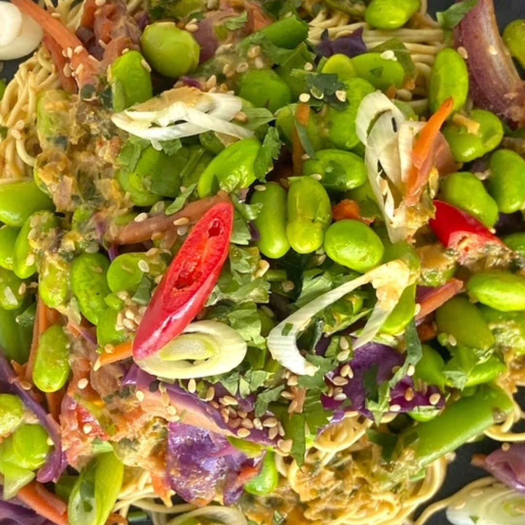 Thai Edamame Bean Stir-Fry - Dindins