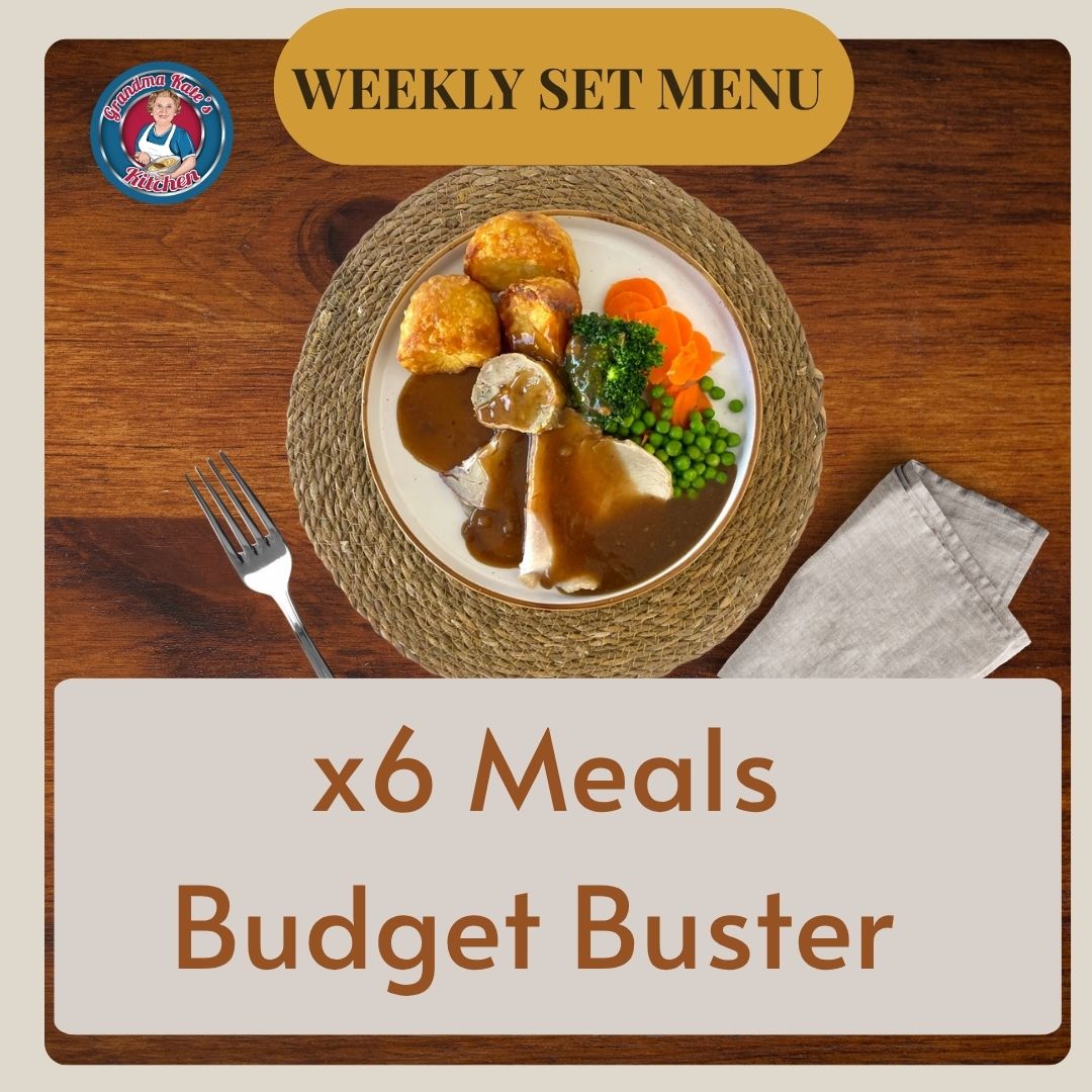 6 meals + 1 dessert + 1 soup – Dindins