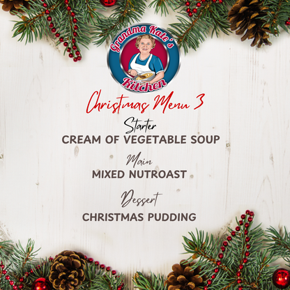 Grandma Kates Vegetarian Christmas Menu 3