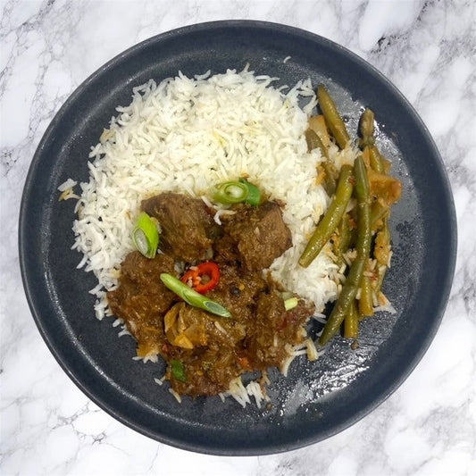 Beef Rendang with Rice - Dindins