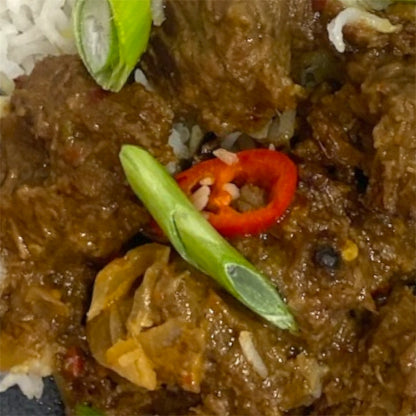 Beef Rendang with Rice - Dindins