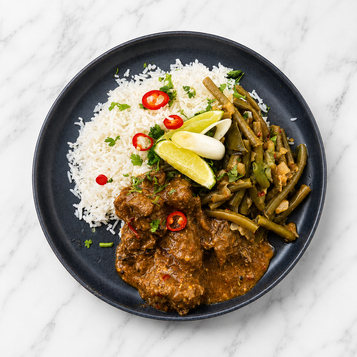 Rendang de Ternera con Arroz