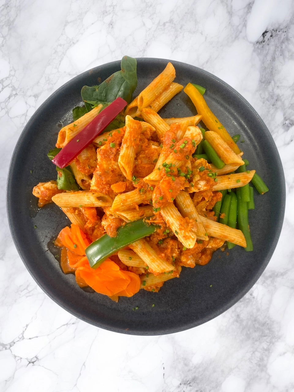 Cajun Chicken Pasta with Roasted Peppers - Dindins