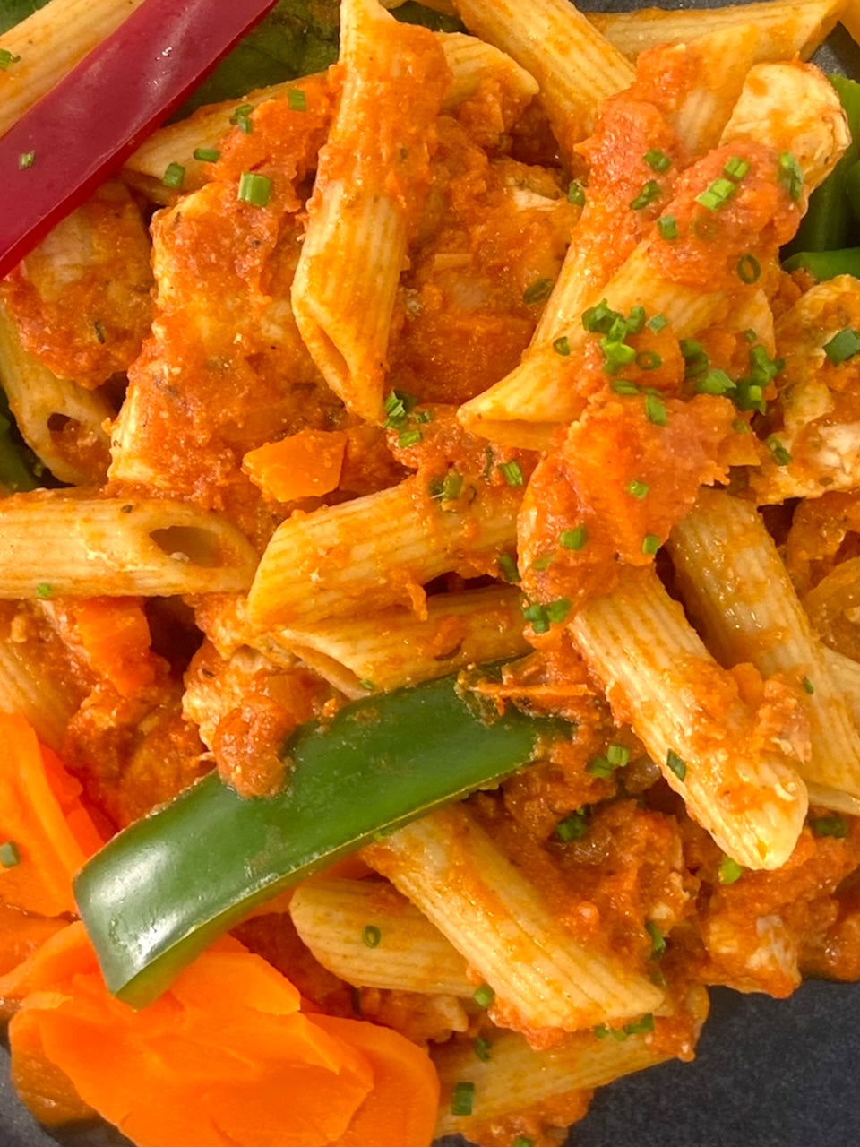 Cajun Chicken Pasta with Roasted Peppers - Dindins