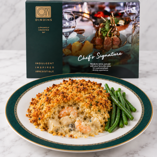 Seafood Thermidor Gratin