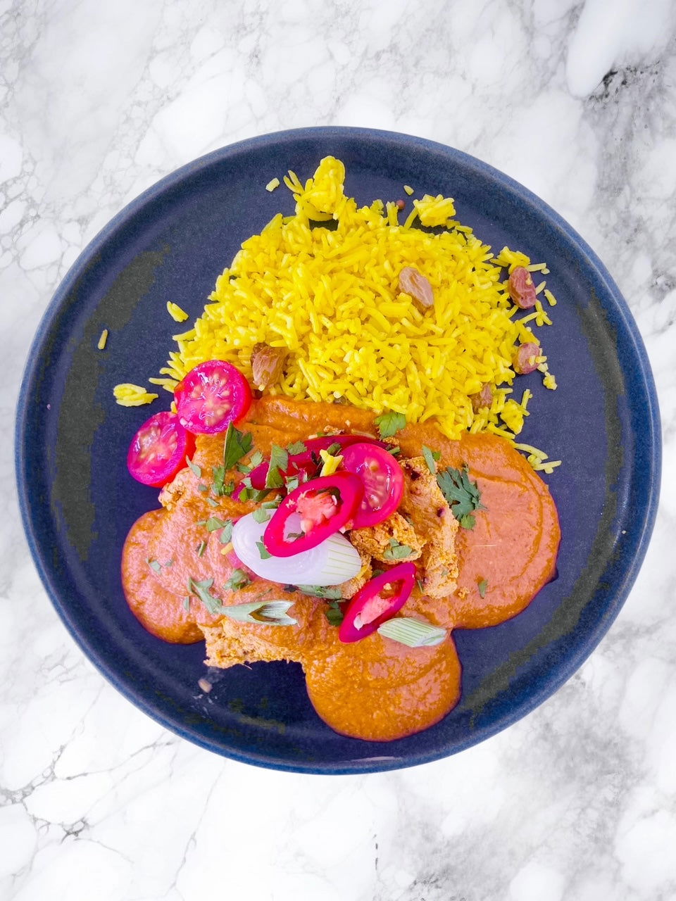Chicken Tikka Masala with Pilau Rice - Dindins