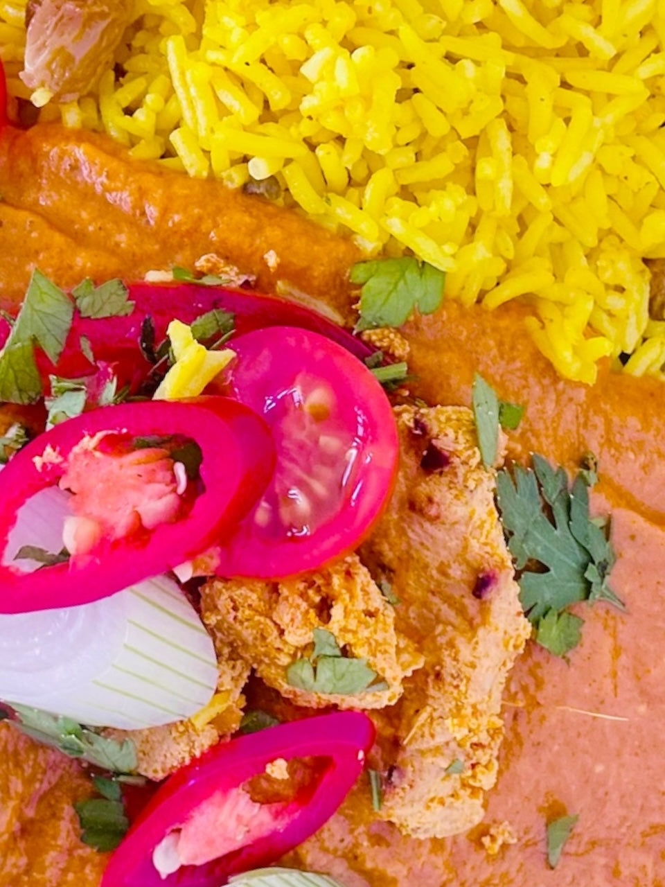 Chicken Tikka Masala with Pilau Rice - Dindins