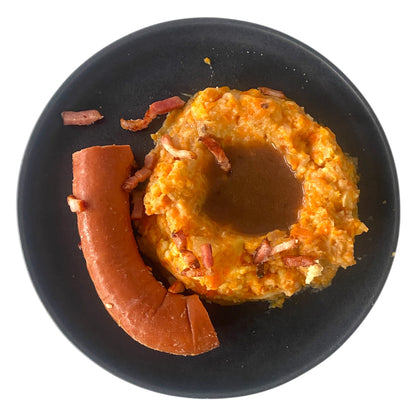 Hutspot met Spekjes, Rookworst en Jus