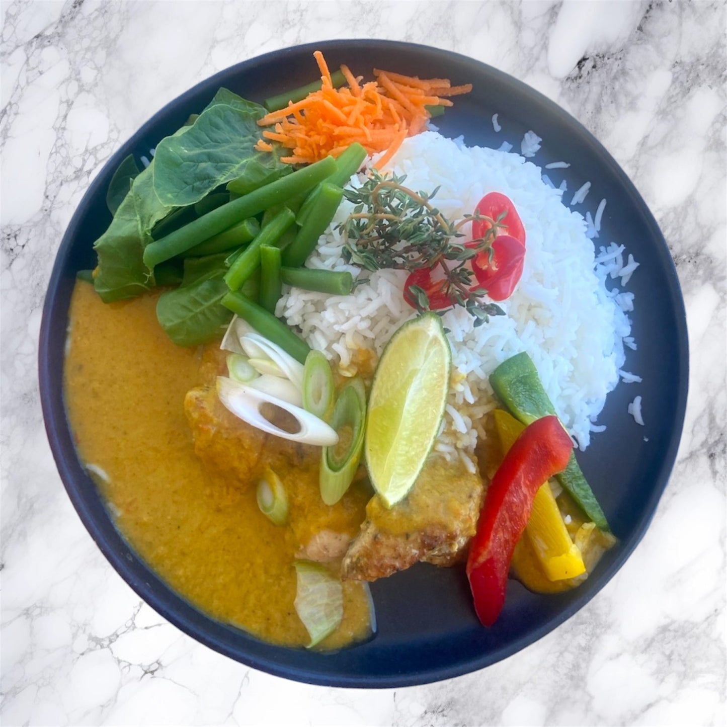 Jamaican Chicken Curry with Coconut & Rice