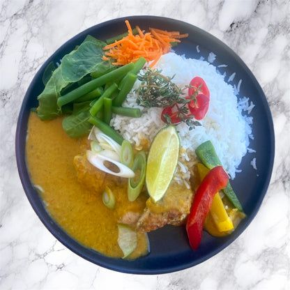 Jamaican Chicken Curry with Coconut & Rice