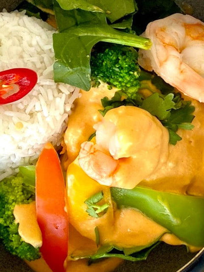 King Prawn Curry with Basmati Rice - Dindins