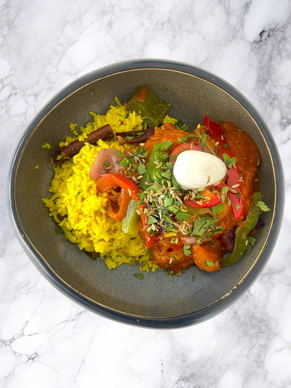 Lamb Jalfrezi with Pilau Rice - Dindins