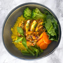 Marokkaanse Kip met Couscous en Mangodip