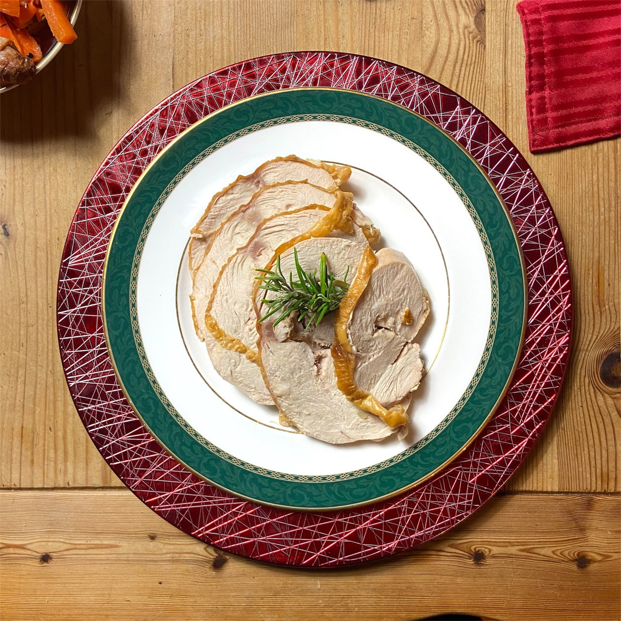 Geroosterde kalkoenplakjes