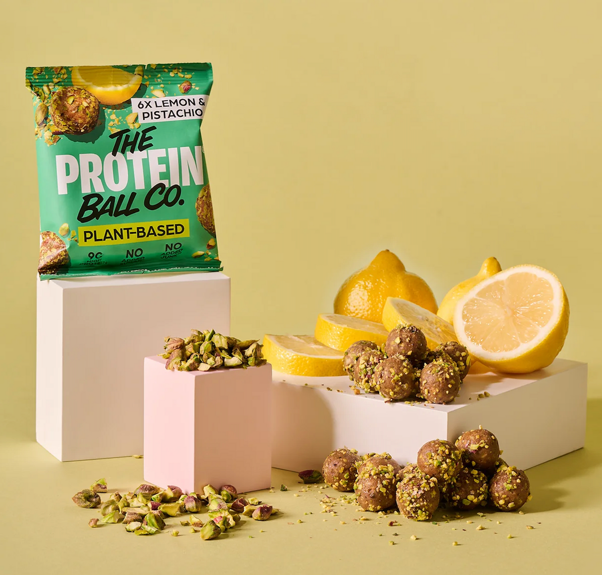 Pistachio & Lemon Protein Balls