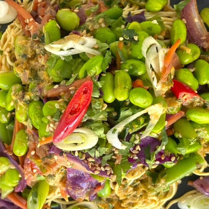 Thai Edamame Bean Stir-Fry - Dindins