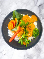 Thai Chicken Meatballs with Rice