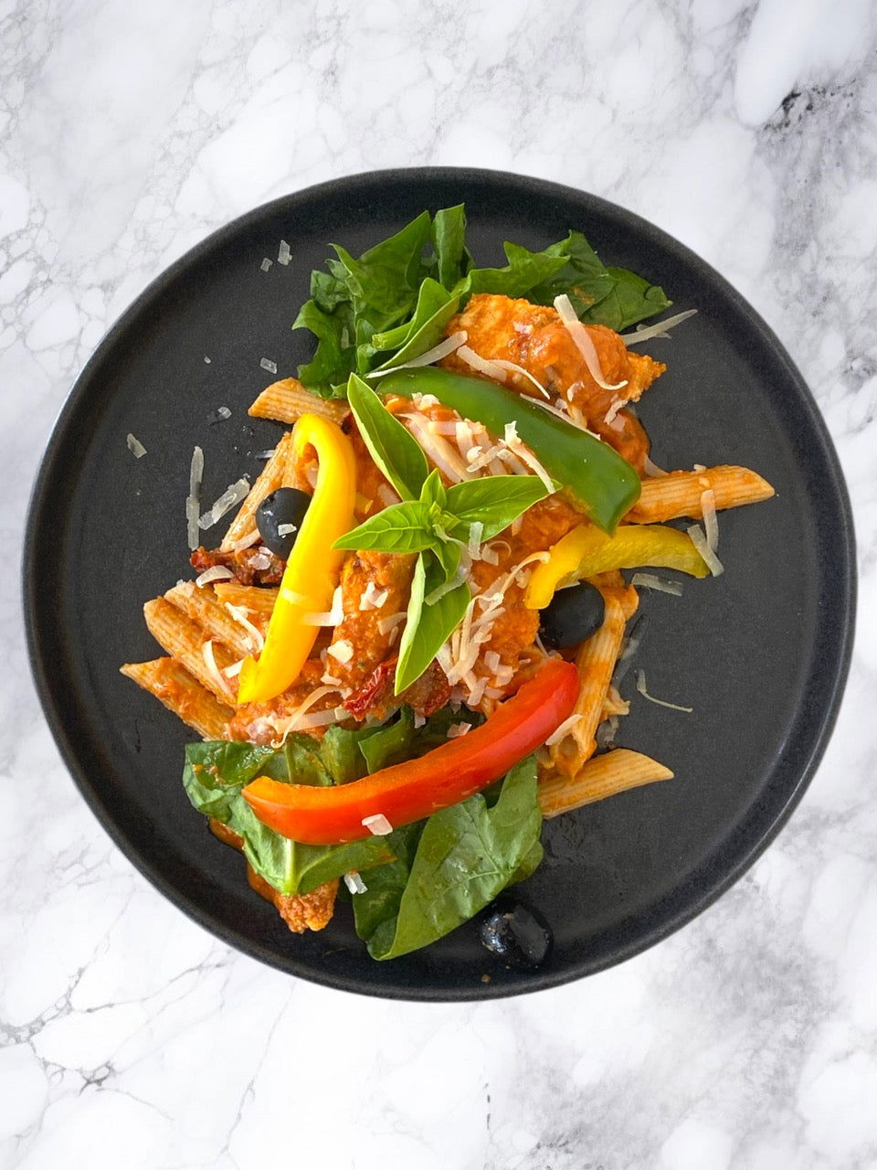 Tuscan Chicken with Wholegrain Pasta - Dindins
