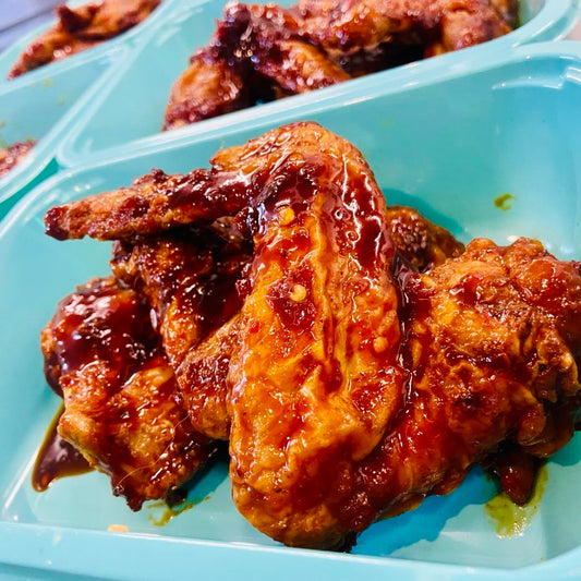 Sweet & Spicy Grilled Chicken Wings